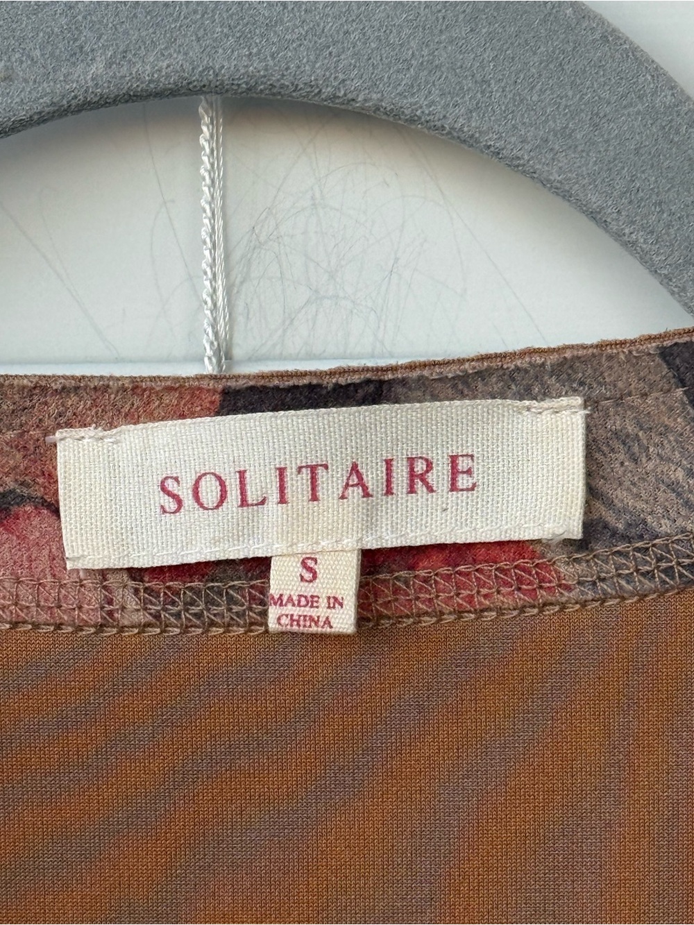 Solitaire Anthropologie Floral Faux Suede Open Front Duster Jacket Coat S Boho - Picture 10 of 13